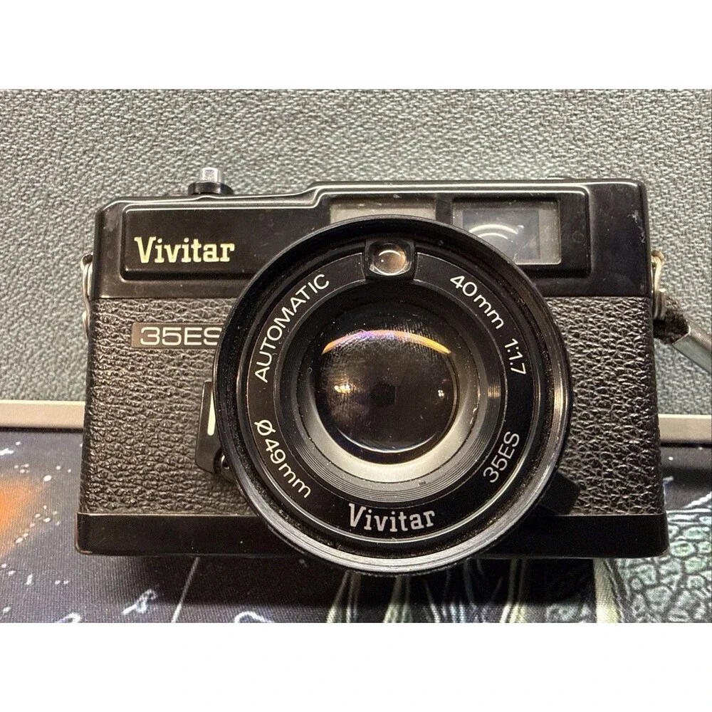 Vivitar 35ES Rangefinder 40mm f1.7 35mm film Camera Untested